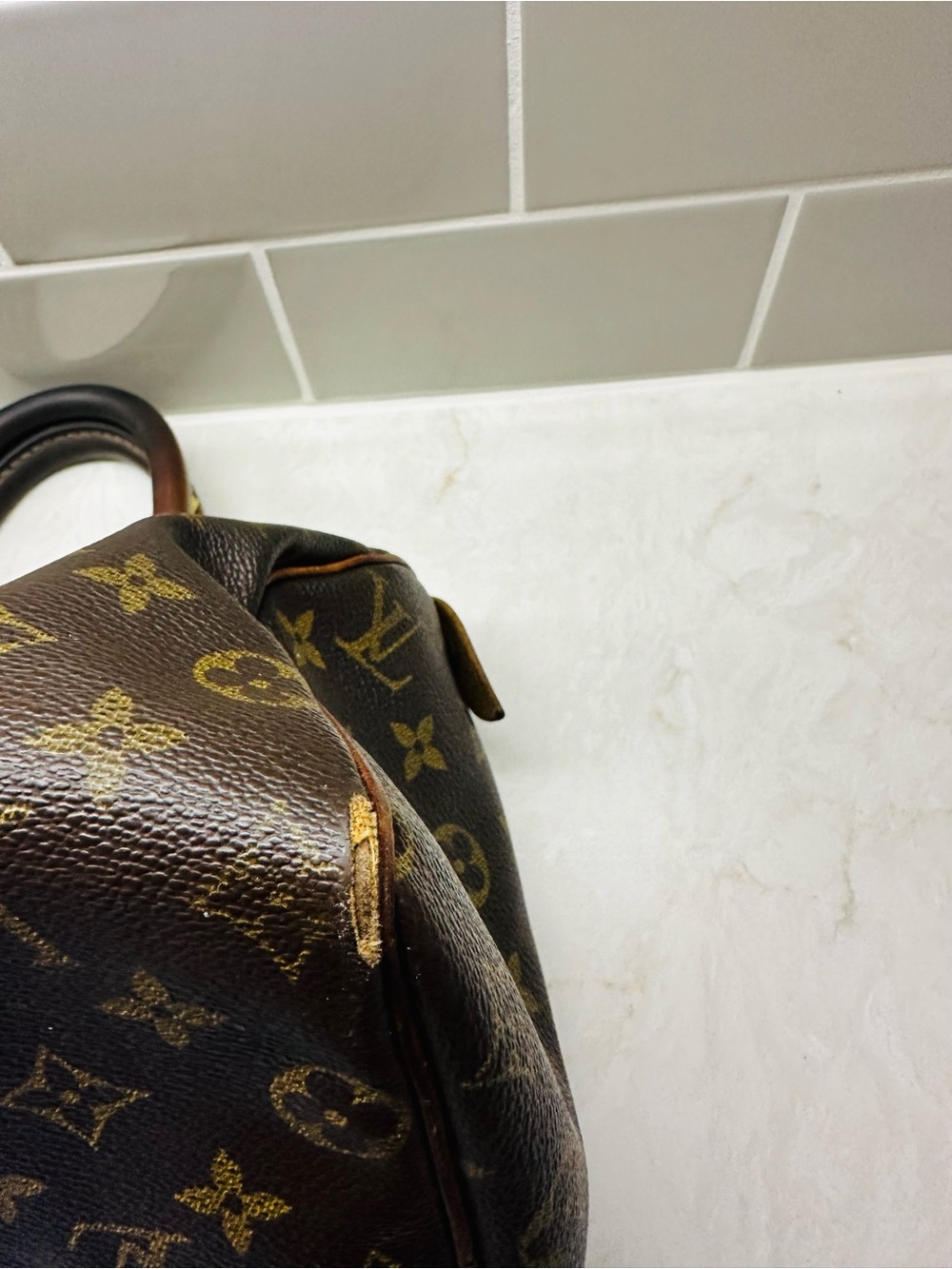 Vintage Louis Vuitton Monogram Speedy-style handbag, 10" W × 7" H × 7" D - Picture 11 of 16